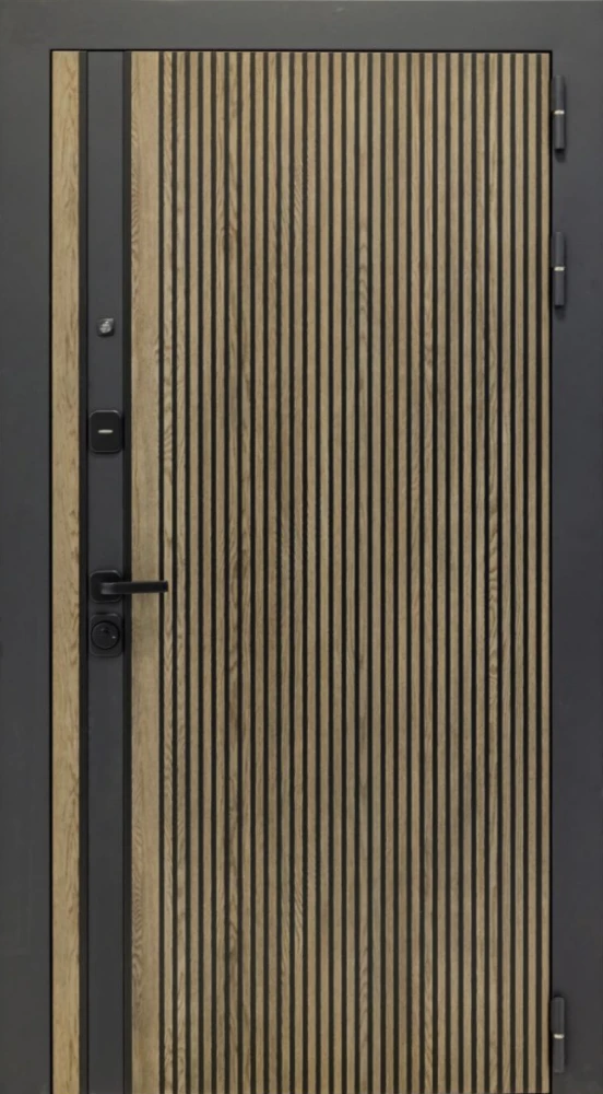 Входная дверь ДвериПРО Rosna ФЛ-701 (10мм, дуб шоколад) DPRO220663 внешняя сторона