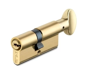 Цилиндровый механизм с вертушкой 164 BM/90 (40+10+40) mm латунь 5 кл.