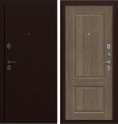 Дверь Браво Север-7 Антик Медный/Каштан