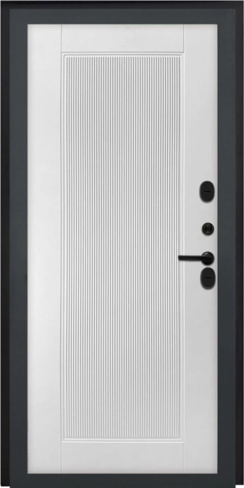 Входная дверь ДвериПРО Модель L-46 ПВХ 10мм Астрод Velutto Bianco DPRO195682 внутренняя сторона