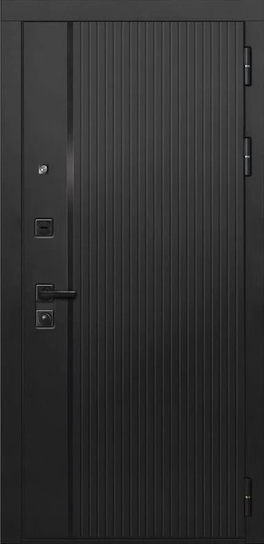 Входная дверь ДвериПРО L-45 СБ-3 листв. бел. (21 беленый дуб) DPRO220821 внешняя сторона