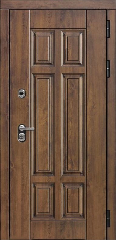 Входная дверь ДвериПРО Квадро СБ-1 (ст. белое, 16мм, беленый дуб) DPRO195814 внешняя сторона