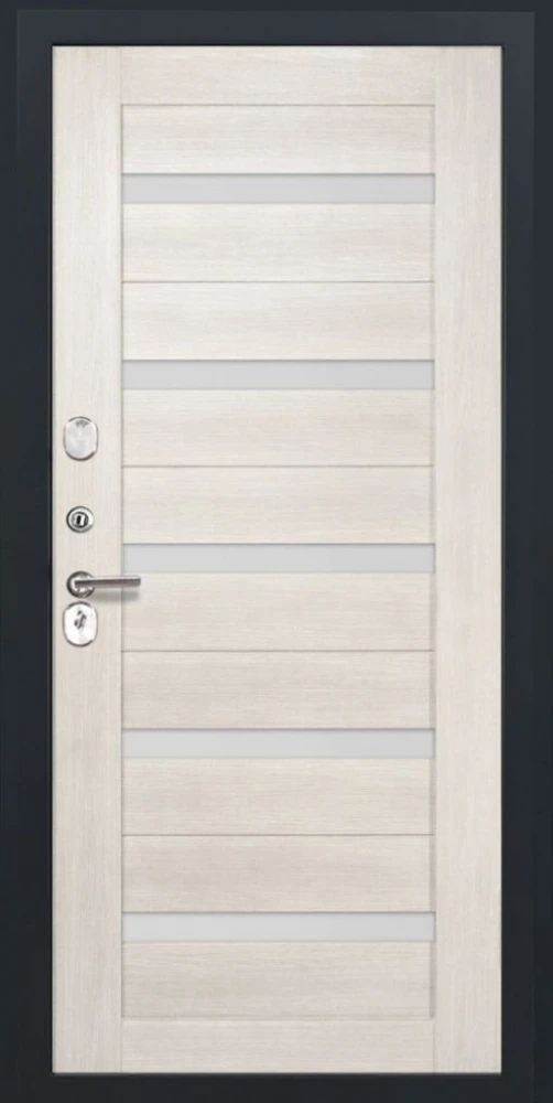 Входная дверь ДвериПРО Берген СБ-1 (ст. белое, 16мм, беленый дуб) DPRO198296 внутренняя сторона