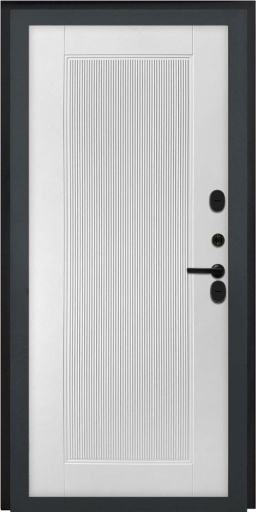 Входная дверь ДвериПРО Модель L-49 ПВХ 10мм Астрод Velutto Bianco DPRO195688 внутренняя сторона