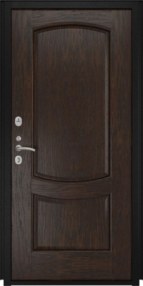 Входная дверь ДвериПРО Берген Лаура-2 (16мм, мореный дуб) DPRO195997 внутренняя сторона