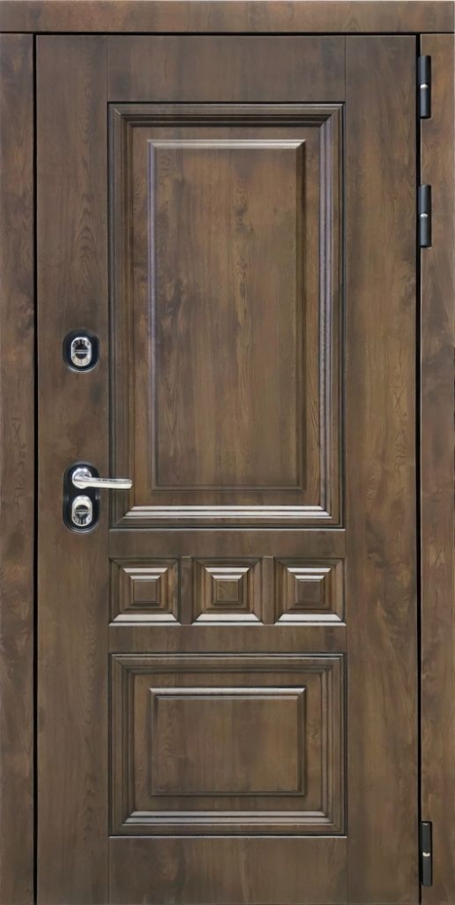 Входная дверь ДвериПРО Аура СБ-1 (ст. белое, 16мм, венге) DPRO195876 внешняя сторона